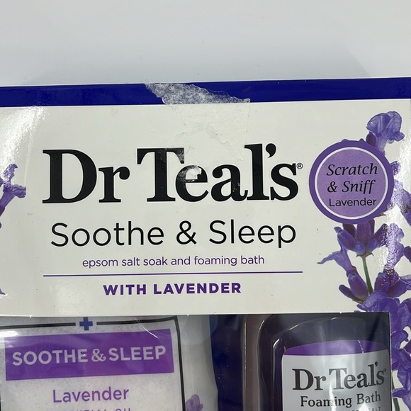 DR TEALS Soothe and Sleep Epsom Salt Soak and Foaming Bath with Lavender Set - Picture 3 of 11